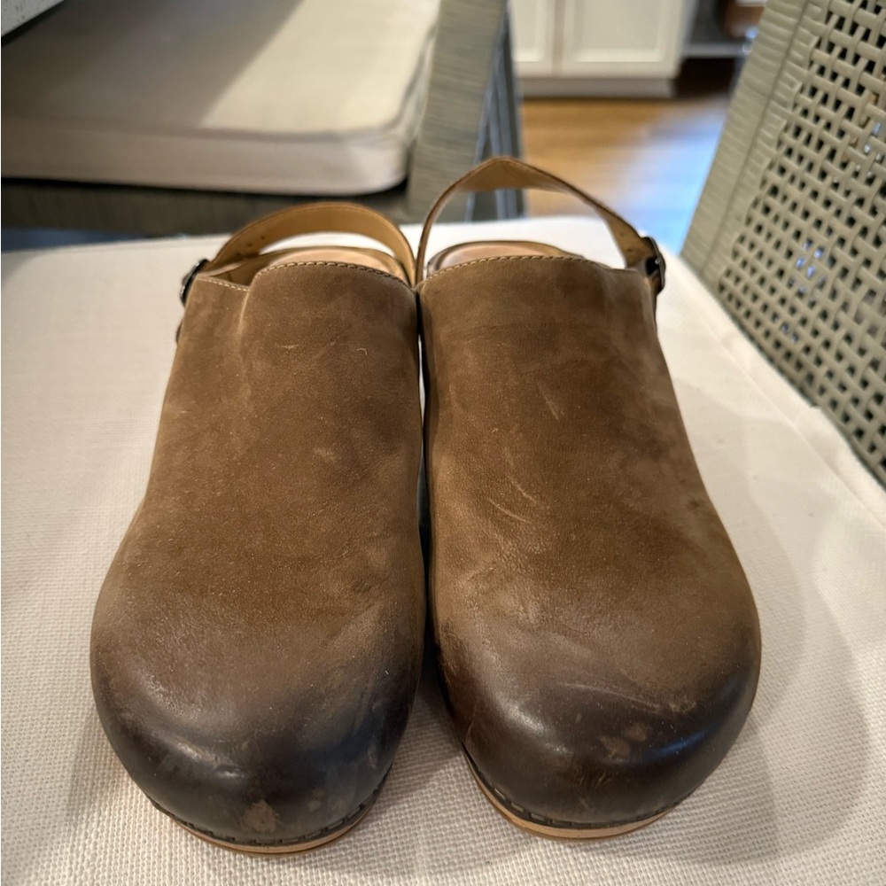 Dansko Brown Suede Mules